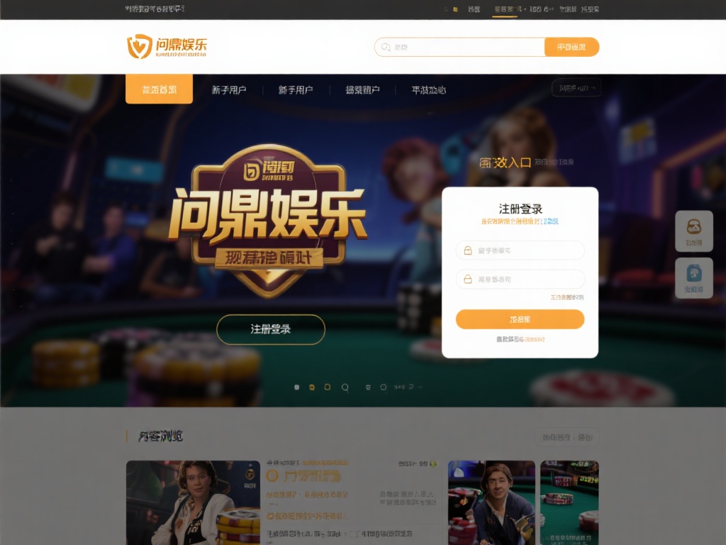 一个优秀的娱乐平台，首先需要一个直观且高效的入口界