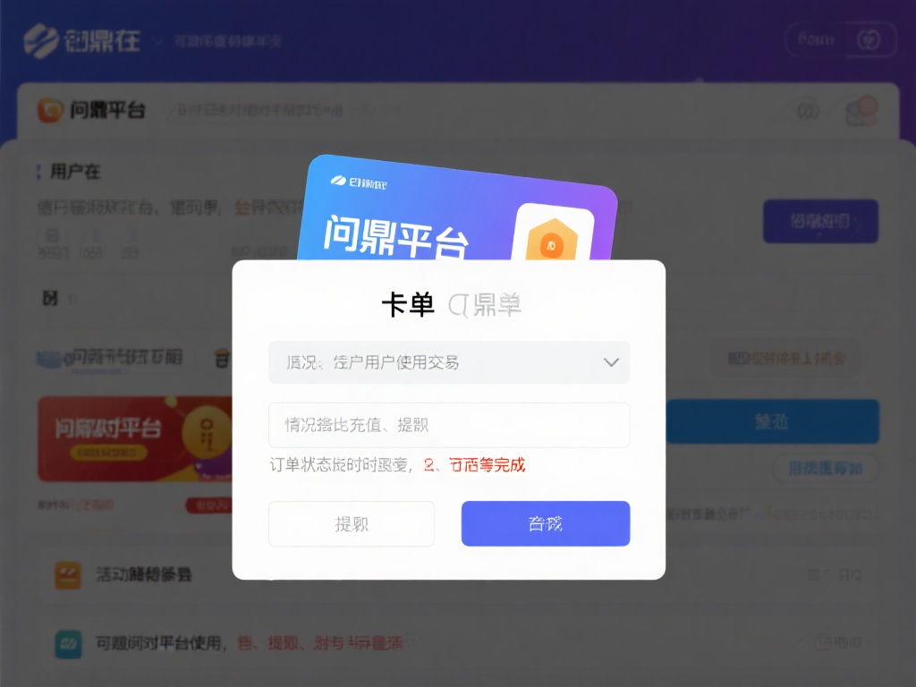 所谓卡单，简单来说就是用户在问鼎娱乐平台进行交易或